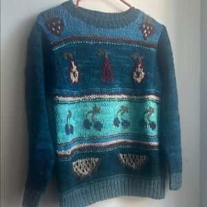 Cozy Big  Multicolor Knit Sweater